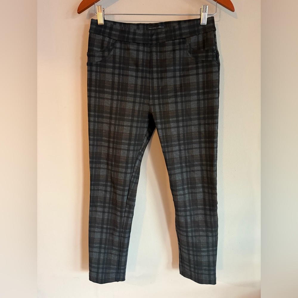 Sanctuary x‎ Anthropologie Grey Plaid Pull On Leggings Pants Womens Size M